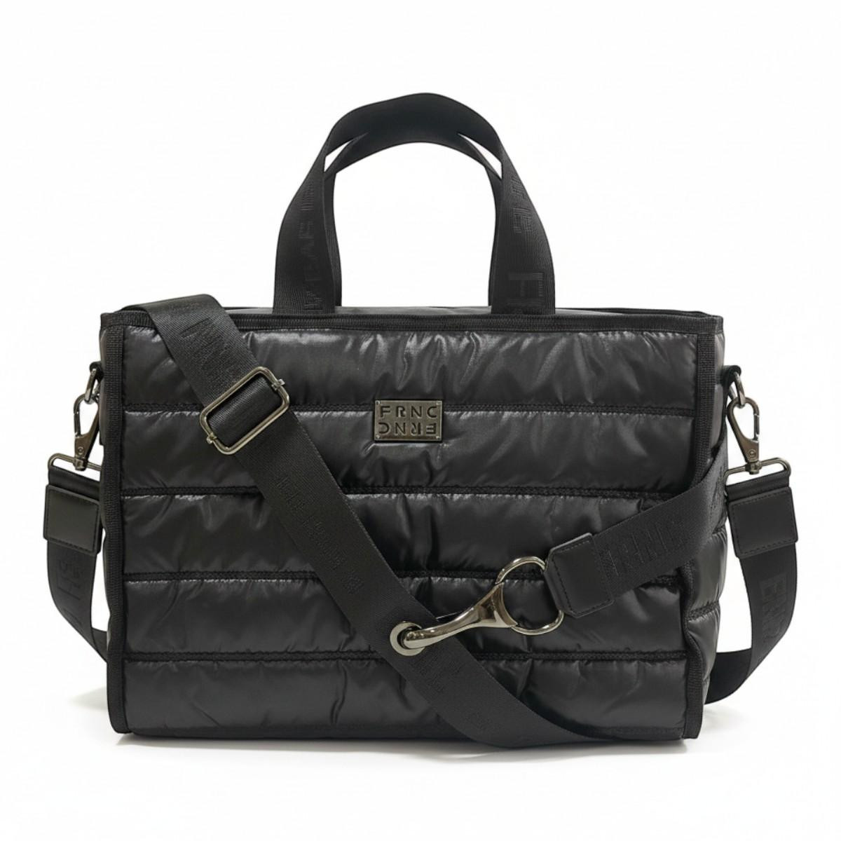 FRNC FRANCESCO Τσάντα Γυναικεία Χειρός-Ώμου Large Soho Tote Bag 1466 BLK Μαύρο