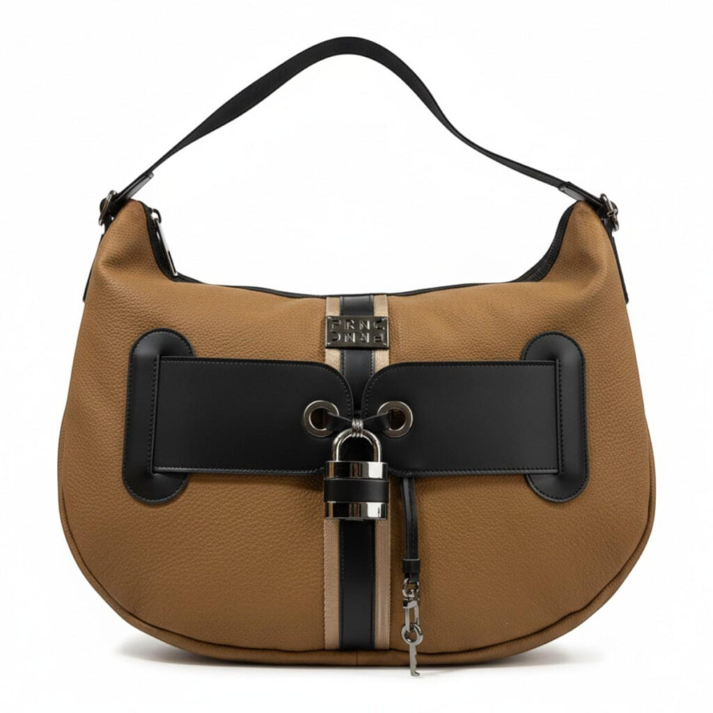 FRNC FRANCESCO Τσάντα Γυναικεία Χειρός-Ώμου Interlock MOON BAG 1837 TB Ταμπά