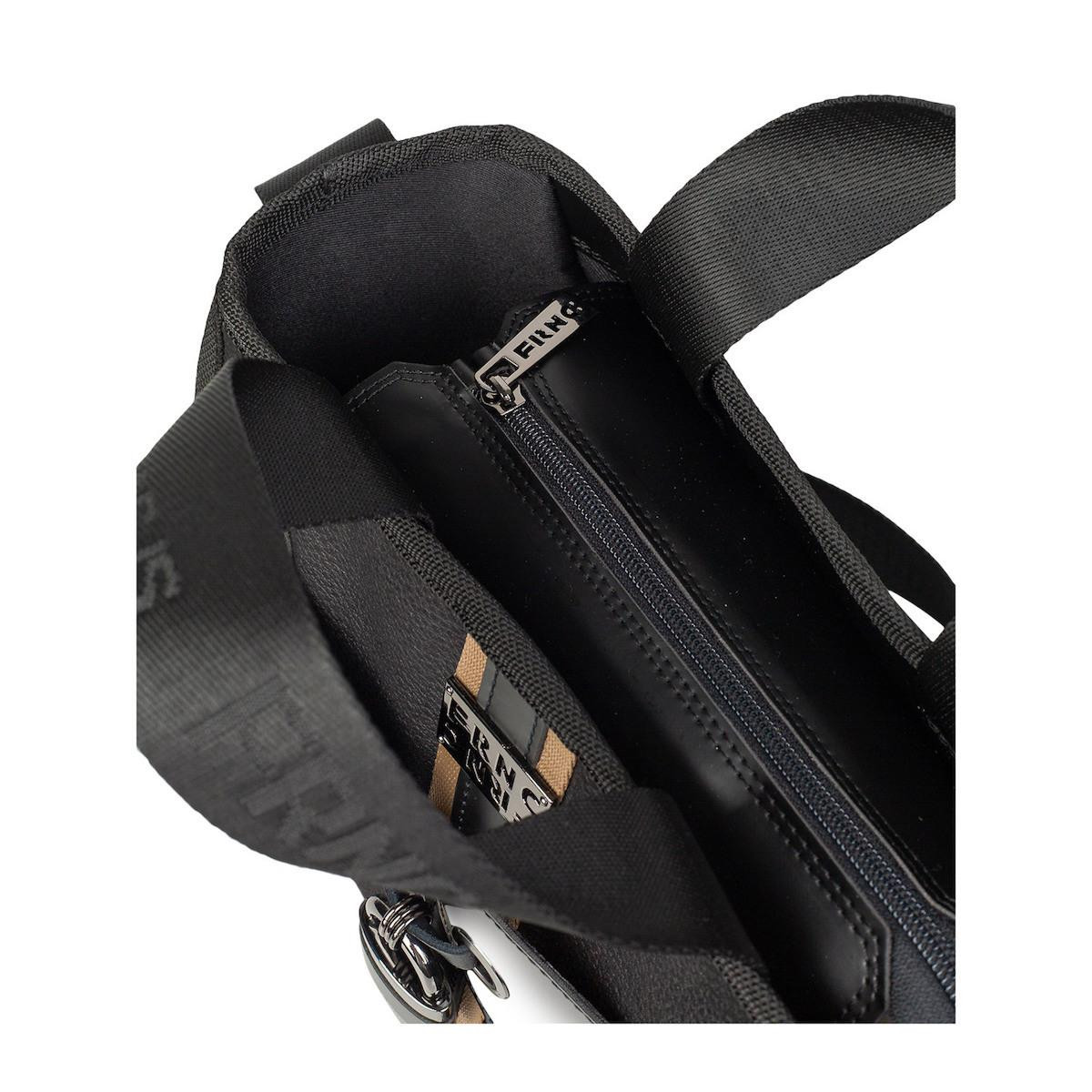 FRNC FRANCESCO Τσάντα Γυναικεία Χειρός-Ώμου Interlock Tote BAG 1838 BLK Mαύρο - Image 3