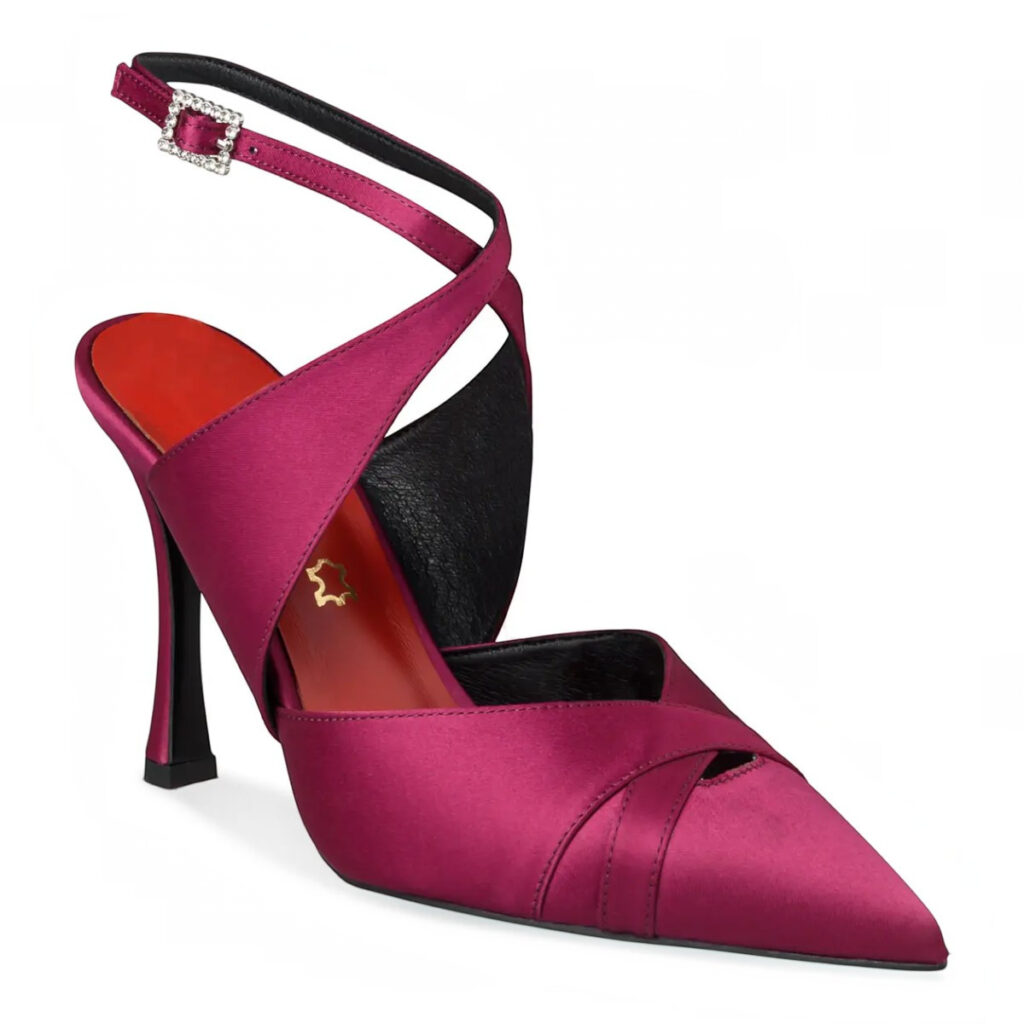 Envie Shoes Γυναικεία Παπούτσια Γόβες SLINGBACK PUMPS E02-24752-143 Μανζέντα Σατέν